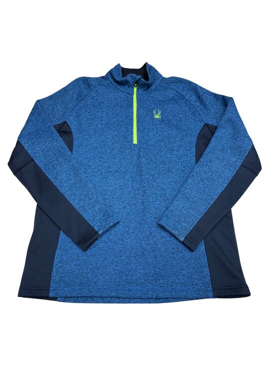Spyder Other - Spyder Men's Blue/Black Outbound Half Zip Pullover Sweater Jacket, Size XL